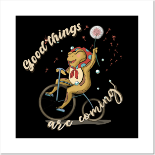 Good Things Are Coming - Frog Themed Optimism Posters and Art